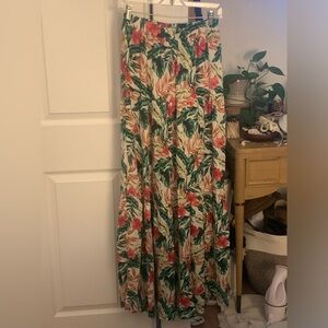Floral tiered design Maxi Skirt by Blue Rain(Francesca’s) size Small
